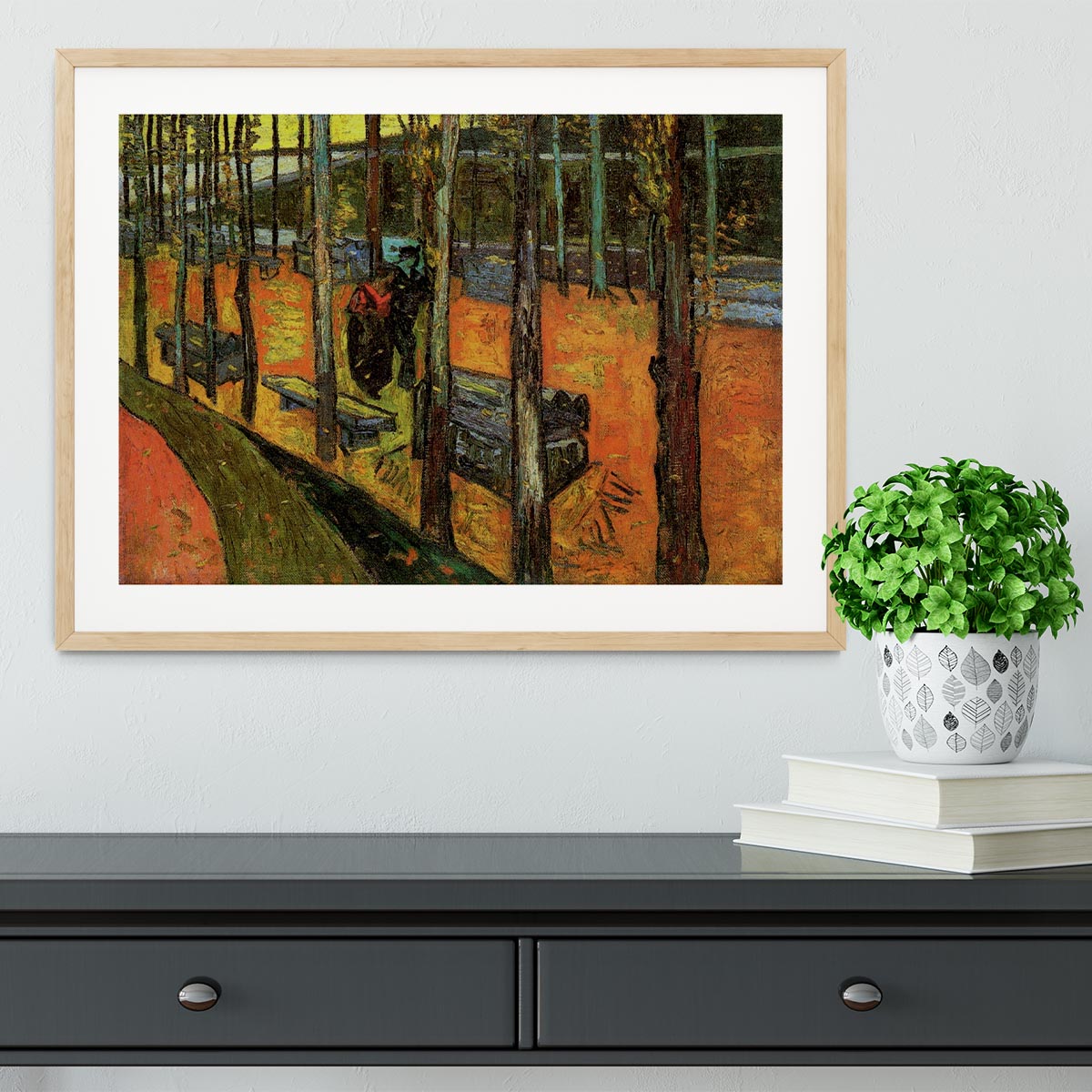 Les Alyscamps 2 by Van Gogh Framed Print - Canvas Art Rocks - 3