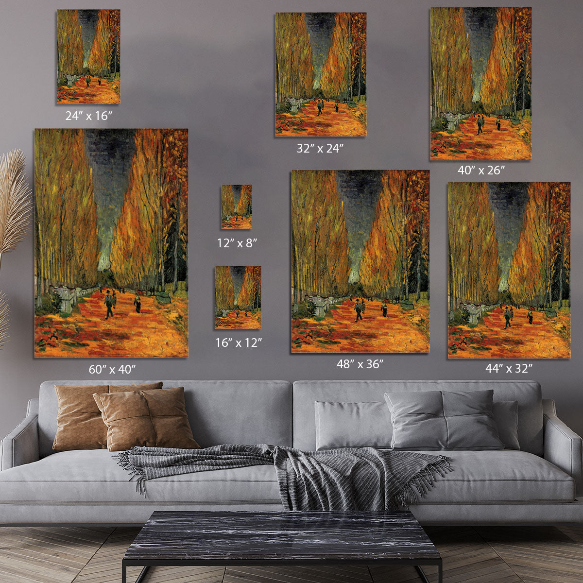 Les Alyscamps 3 by Van Gogh Canvas Print or Poster - Canvas Art Rocks - 7