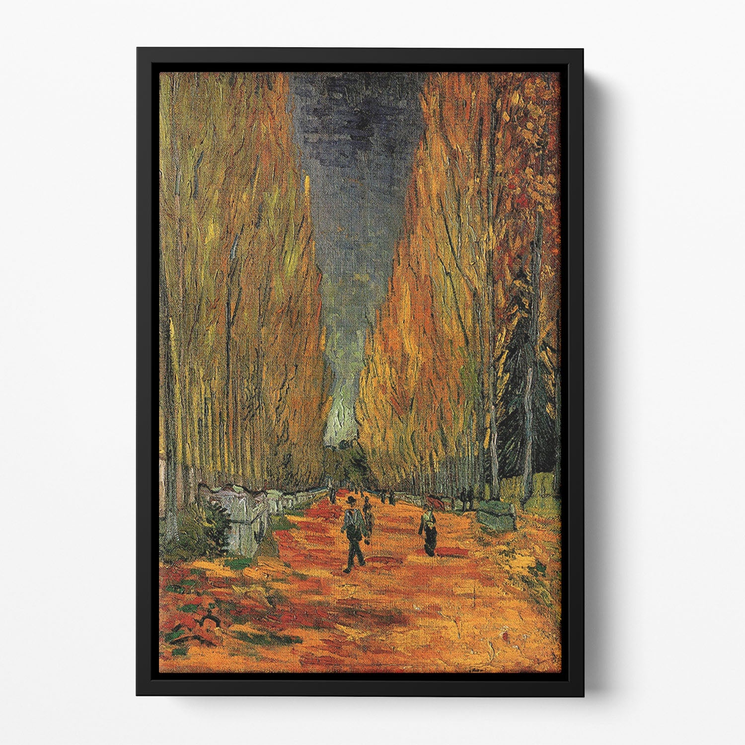 Les Alyscamps 3 by Van Gogh Floating Framed Canvas