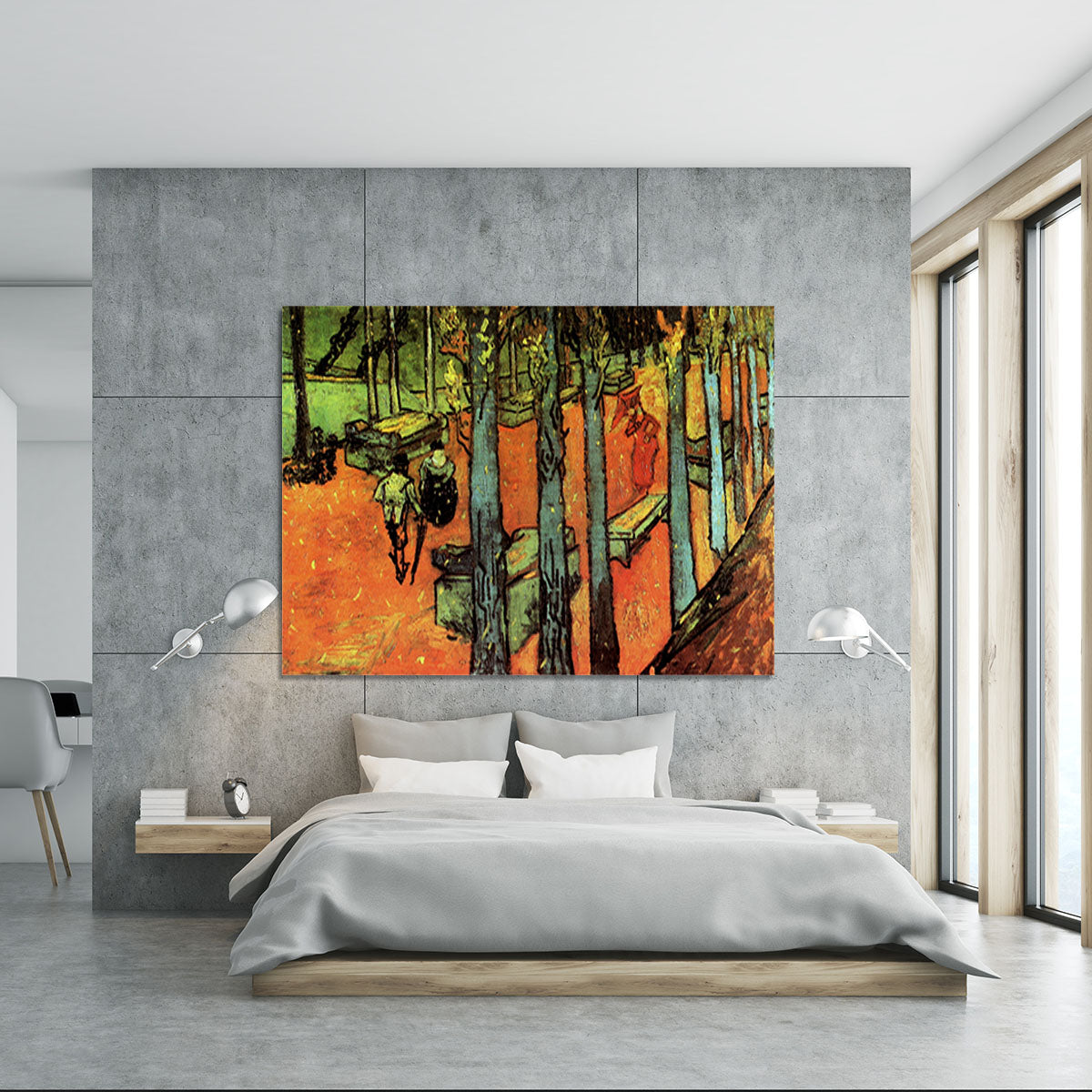 Les Alyscamps Falling Autumn Leaves by Van Gogh Canvas Print or Poster - Canvas Art Rocks - 5