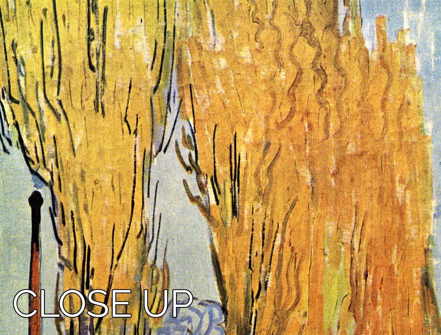Les Alyscamps by Van Gogh 3 Split Panel Canvas Print - Canvas Art Rocks - 3