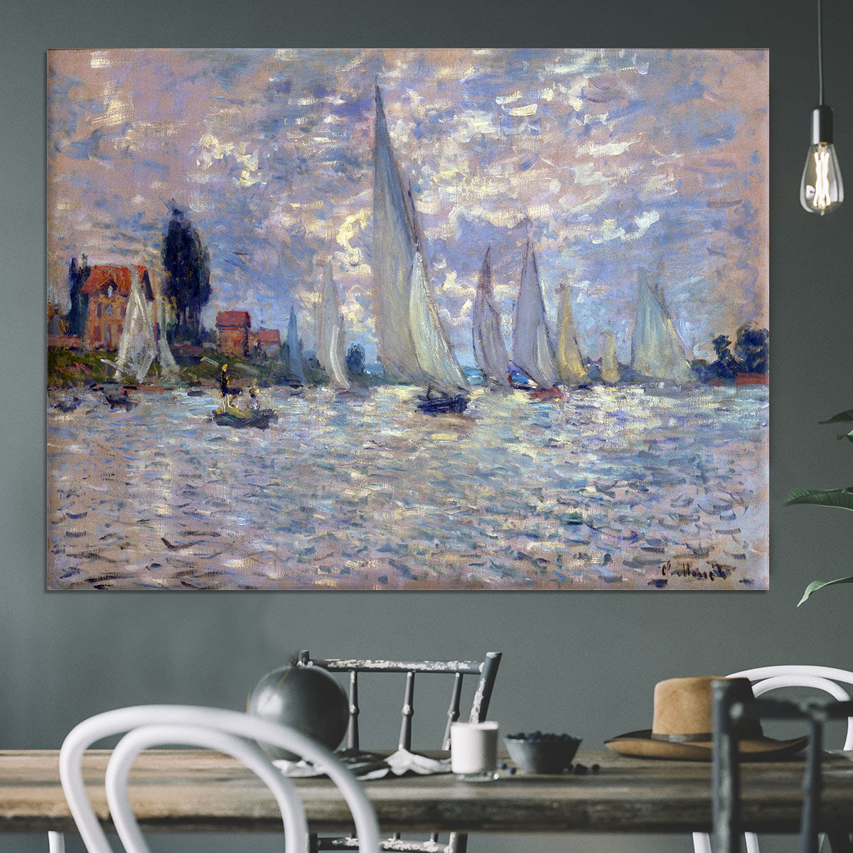 Les Barques by Monet Canvas Print or Poster - Canvas Art Rocks - 3