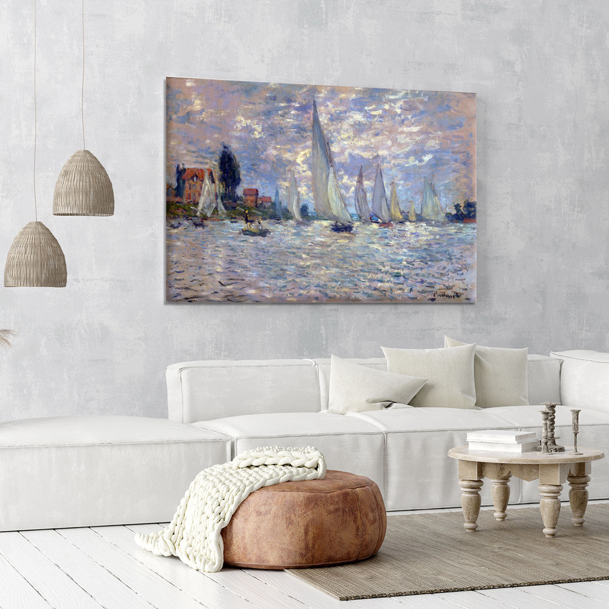 Les Barques by Monet Canvas Print or Poster - Canvas Art Rocks - 6