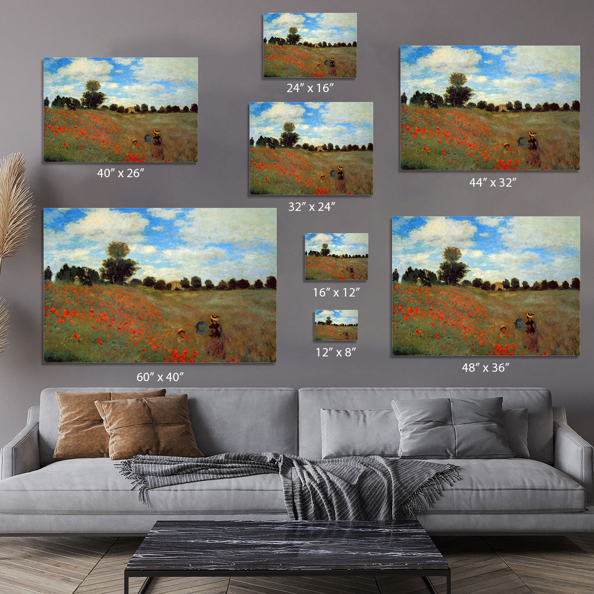 Les Coqueliquots Canvas Print or Poster - Canvas Art Rocks - 7