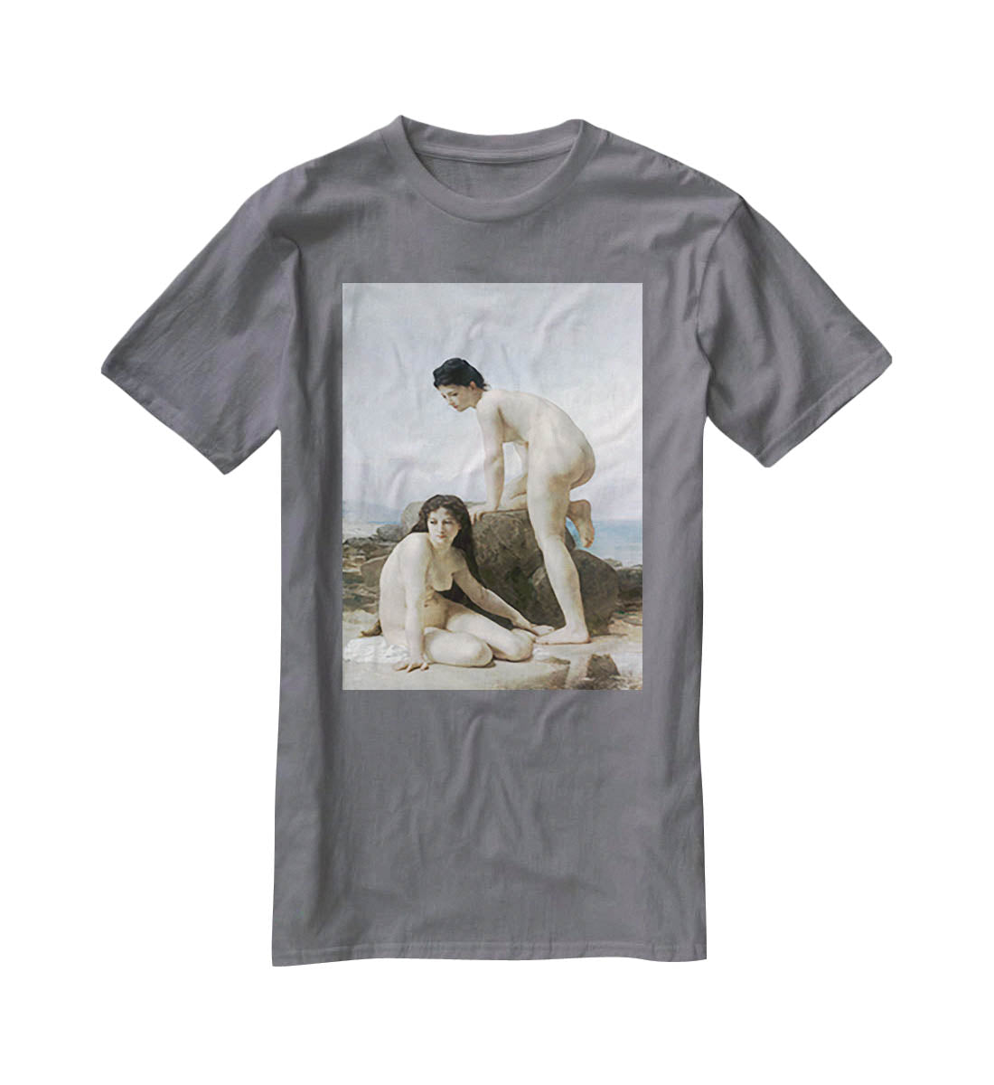 Les Deux Baigneuses By Bouguereau T-Shirt - Canvas Art Rocks - 3