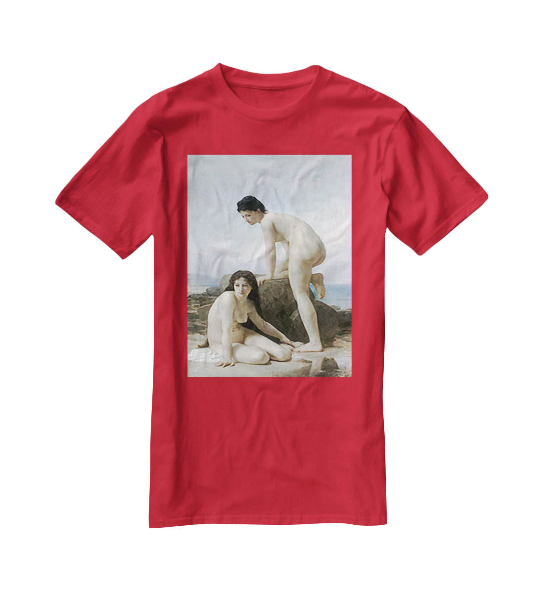 Les Deux Baigneuses By Bouguereau T-Shirt - Canvas Art Rocks - 4
