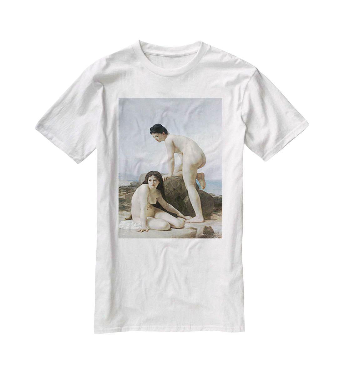 Les Deux Baigneuses By Bouguereau T-Shirt - Canvas Art Rocks - 5