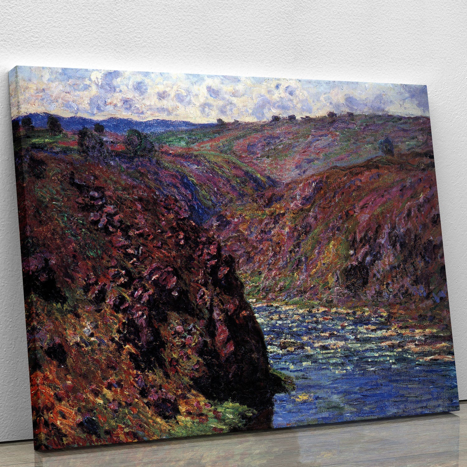 Les Eaux Semblantes in the sunlight by Monet Canvas Print or Poster - Canvas Art Rocks - 1