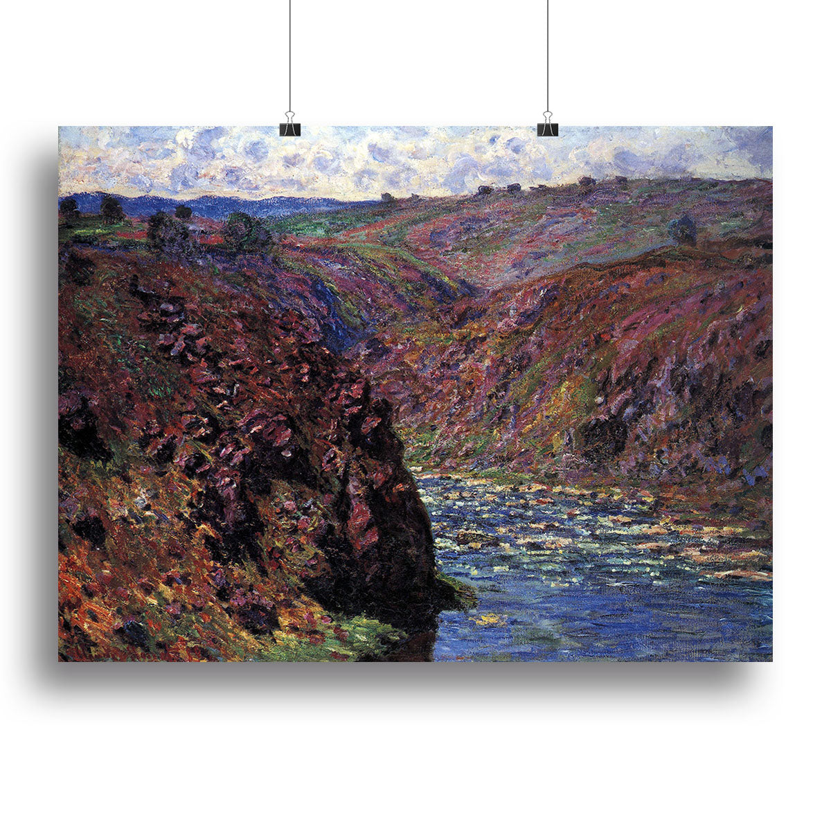 Les Eaux Semblantes in the sunlight by Monet Canvas Print or Poster - Canvas Art Rocks - 2