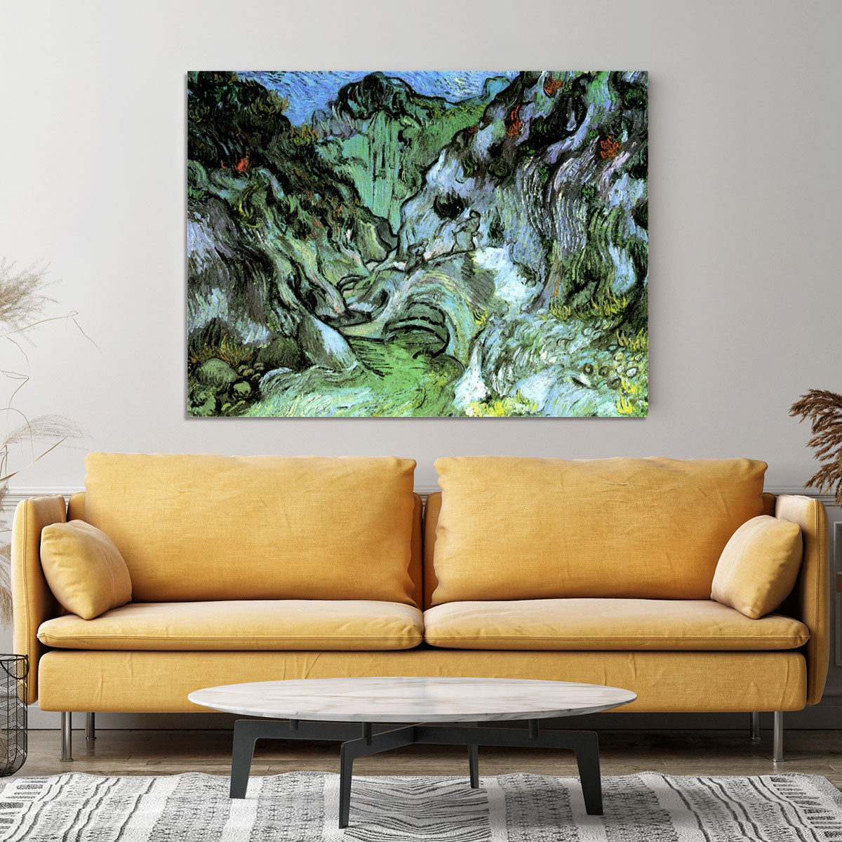 Les Peiroulets Ravine 2 by Van Gogh Canvas Print or Poster - Canvas Art Rocks - 4