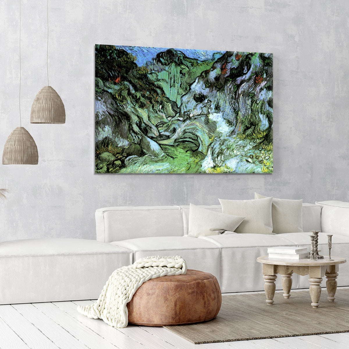 Les Peiroulets Ravine 2 by Van Gogh Canvas Print or Poster - Canvas Art Rocks - 6
