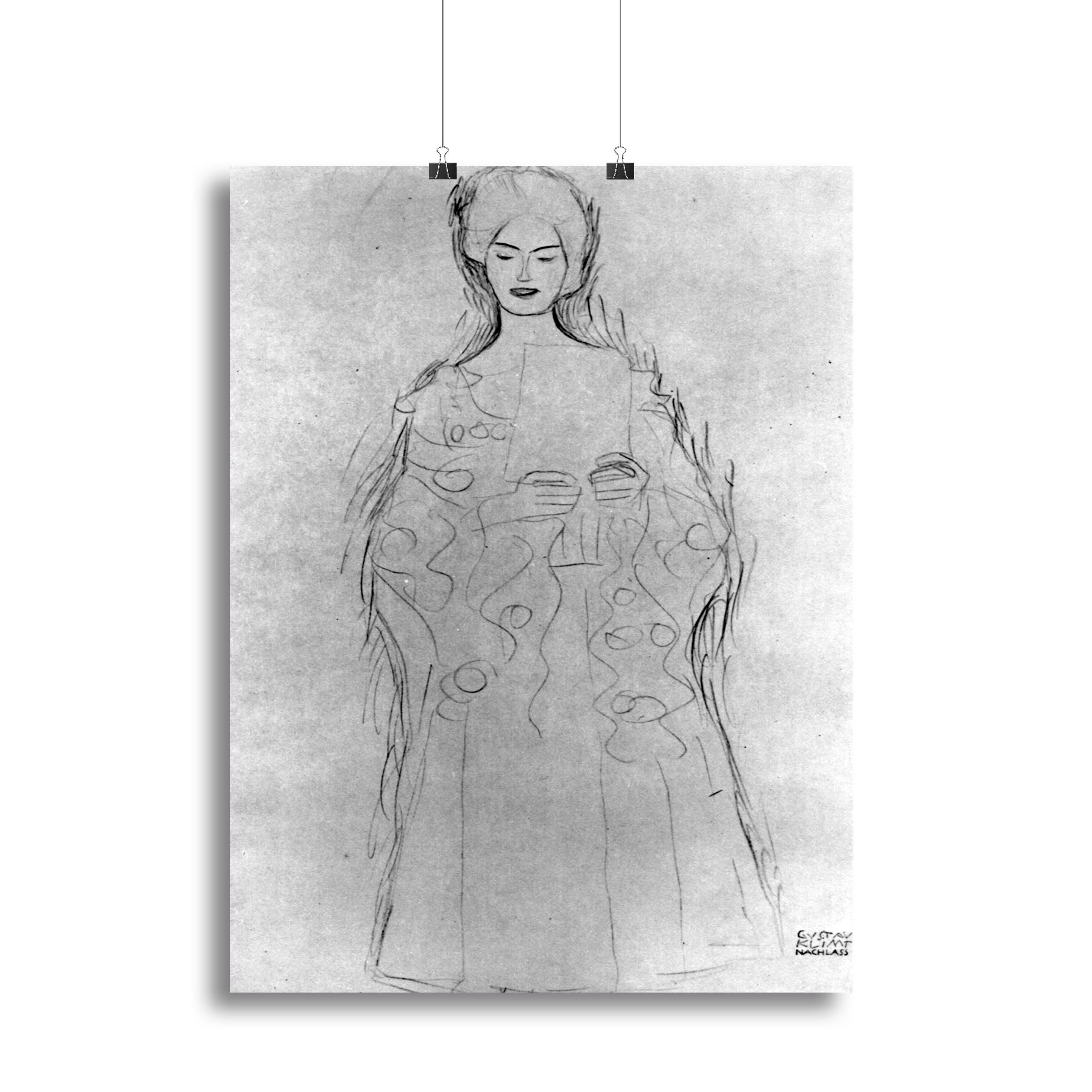 Lesendes girls II by Klimt Canvas Print or Poster - Canvas Art Rocks - 2