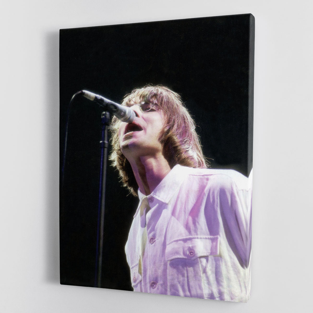 Liam Gallagher of Oasis on stage Canvas Print or Poster