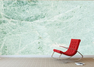 Light Green Cracked Marble Wall Mural Wallpaper - Canvas Art Rocks - 2