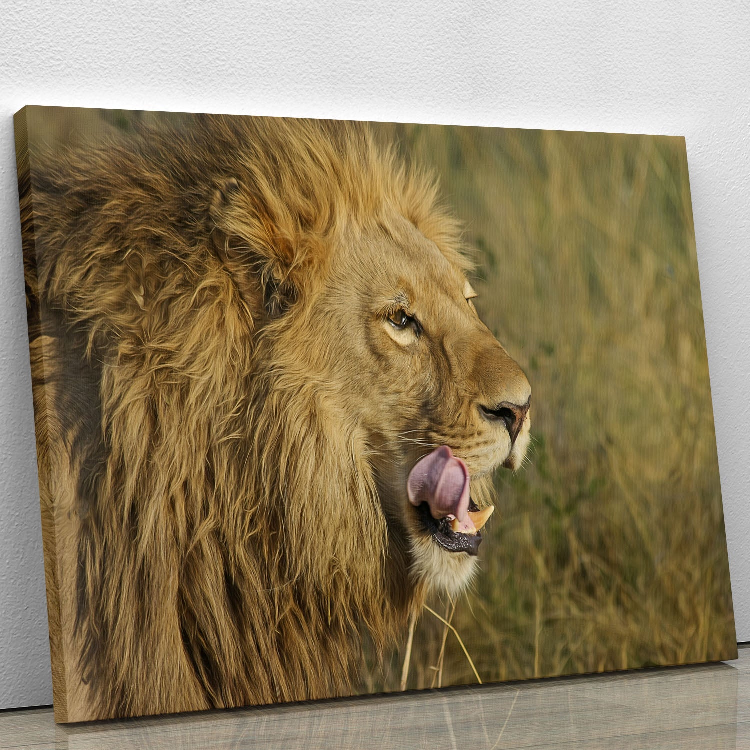 Lion Head Canvas Print or Poster - Canvas Art Rocks - 1