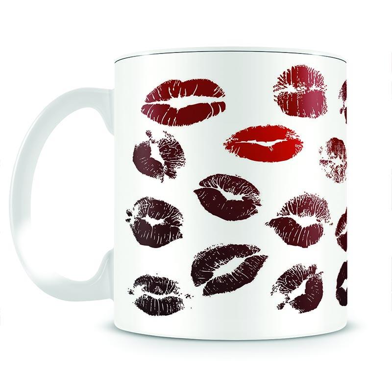 Lipstick Kisses Mug - Canvas Art Rocks - 2