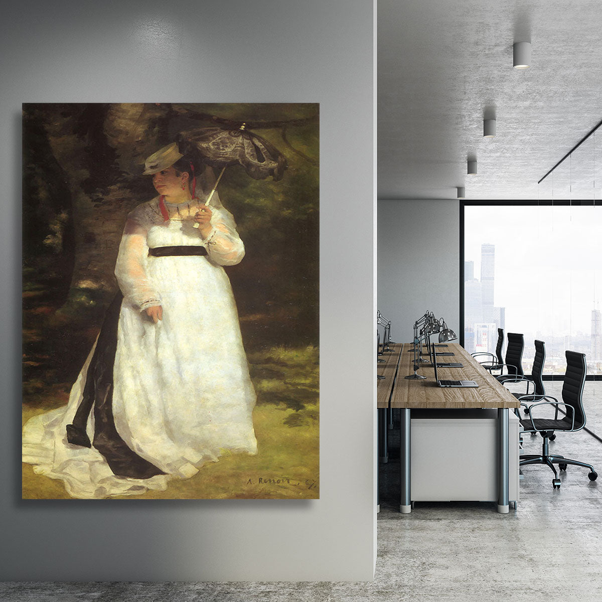 Lise with an Umbrella by Renoir Canvas Print or Poster - Canvas Art Rocks - 3
