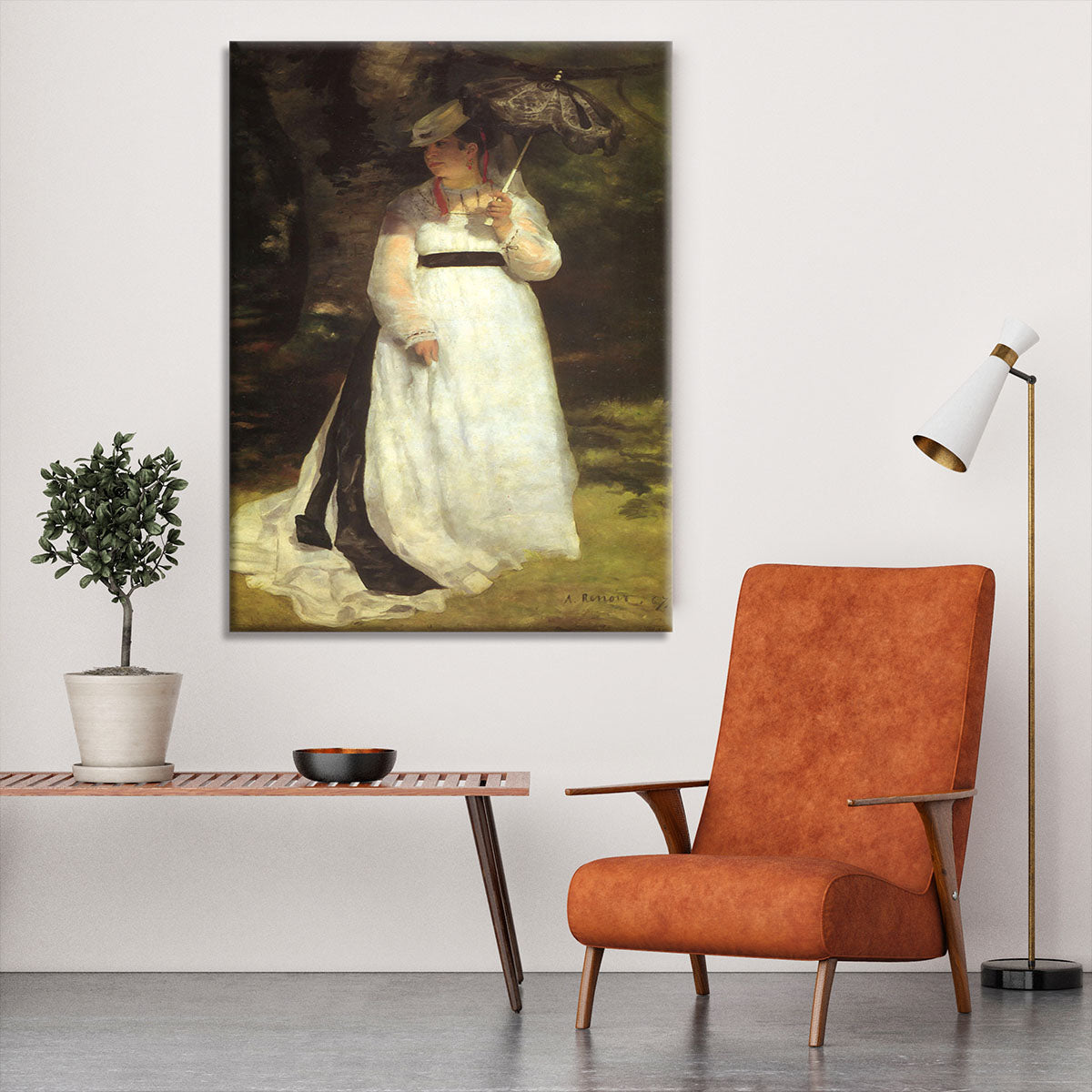 Lise with an Umbrella by Renoir Canvas Print or Poster - Canvas Art Rocks - 6