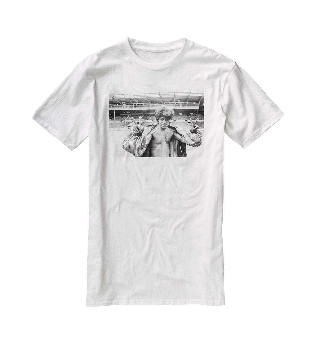 Little Richard at Wembley Stadium T-Shirt - Canvas Art Rocks - 5