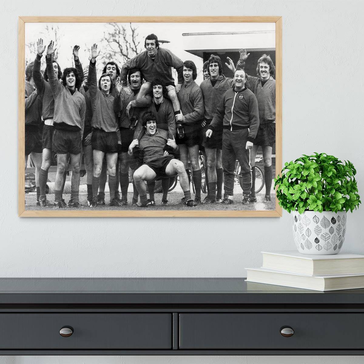 Liverpool FC At Melwood Training Ground 1975 Framed Print - Canvas Art Rocks - 4