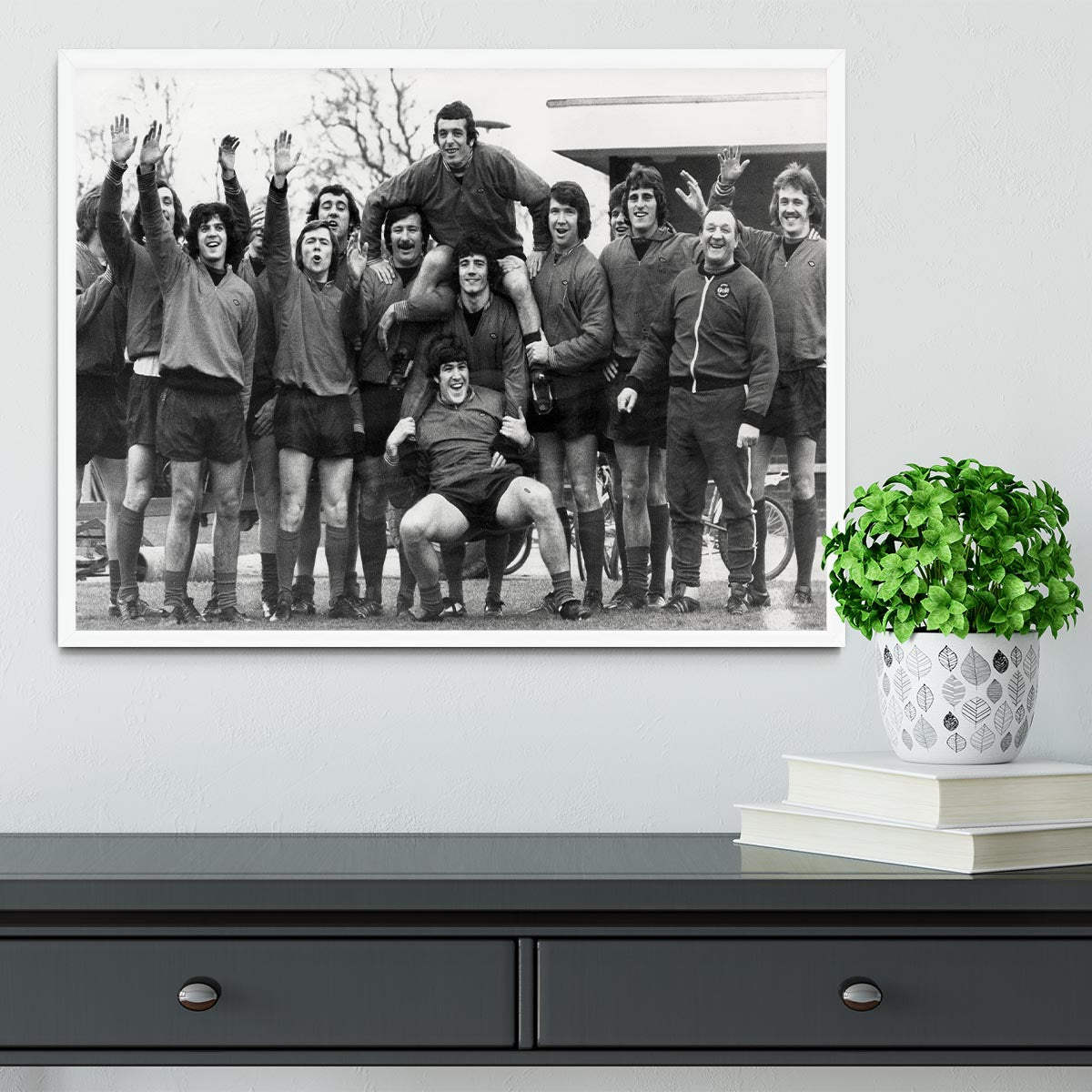 Liverpool FC At Melwood Training Ground 1975 Framed Print - Canvas Art Rocks -6