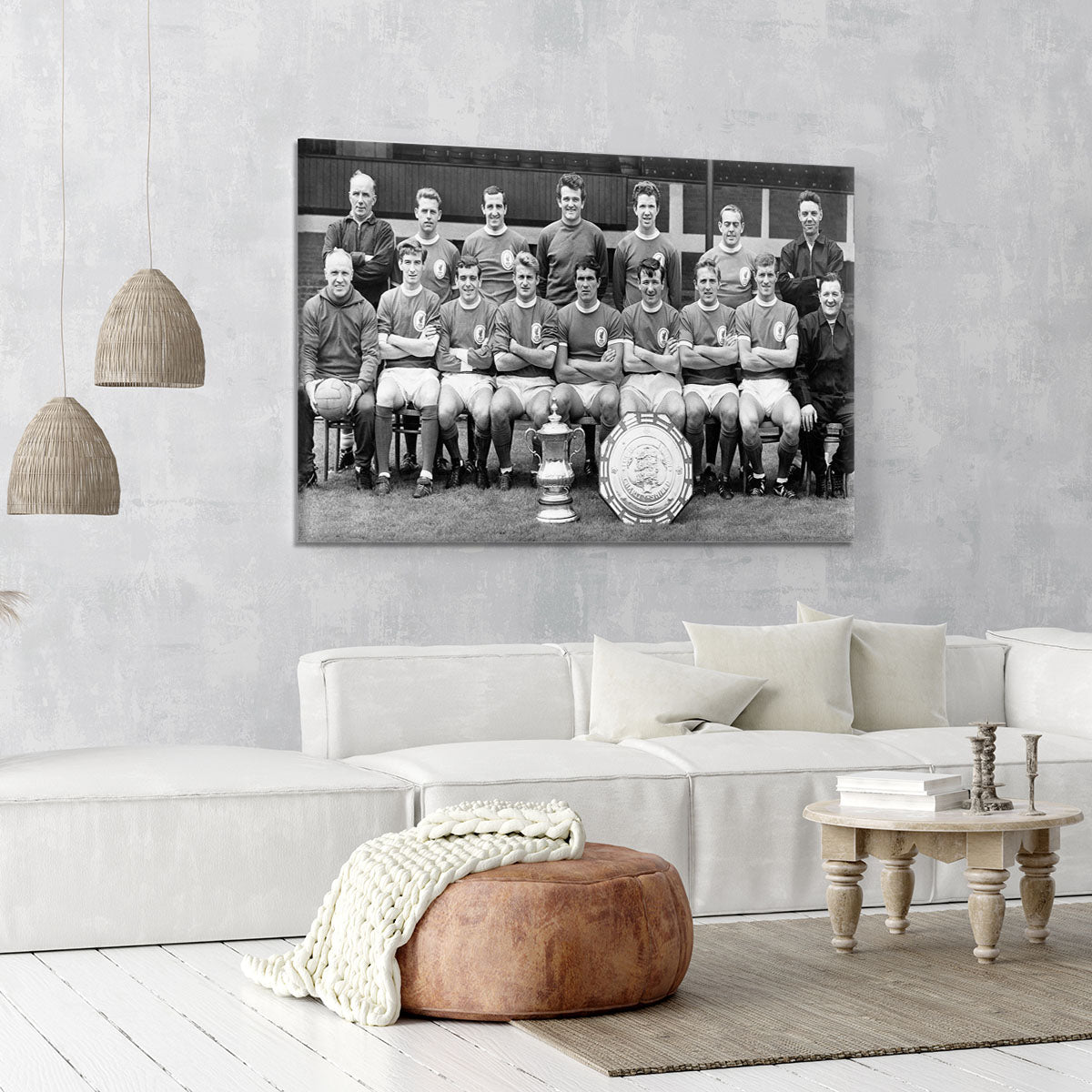 Liverpool Football Club With The FA Cup And The Charity Shield 1965 Canvas Print or Poster - Canvas Art Rocks - 6