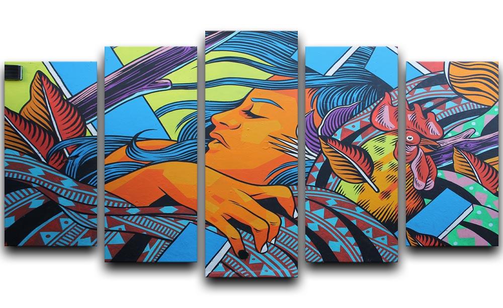 London Street Art 5 Split Panel Canvas  - Canvas Art Rocks - 1
