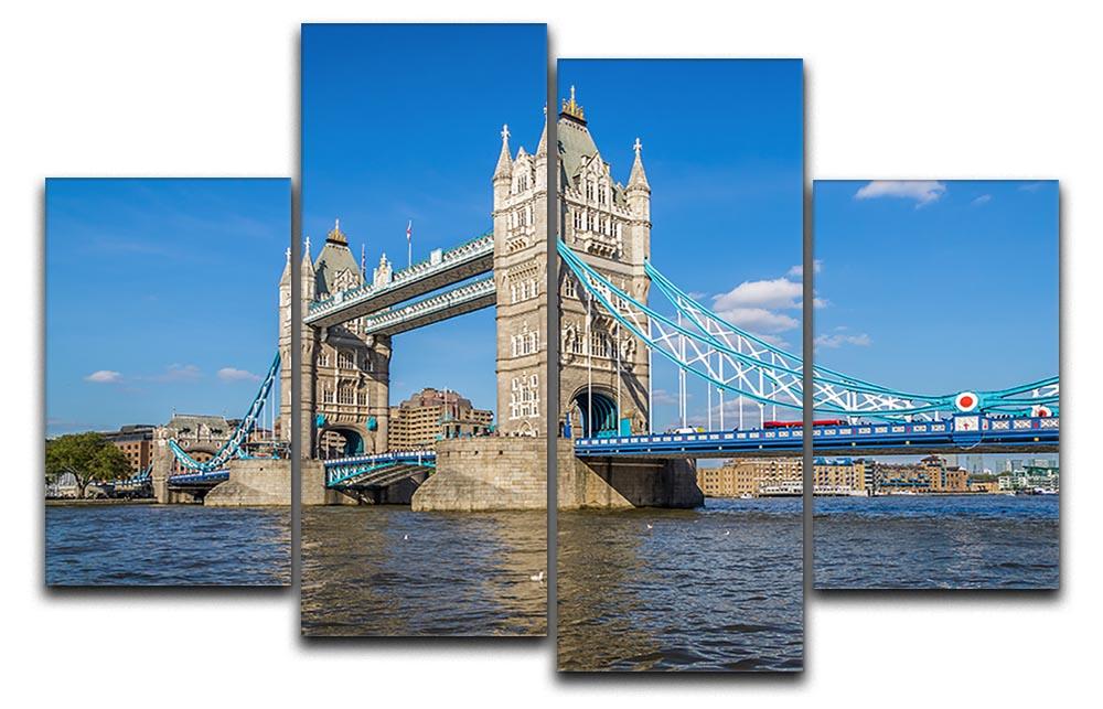 London Tower Bridge 4 Split Panel Canvas  - Canvas Art Rocks - 1