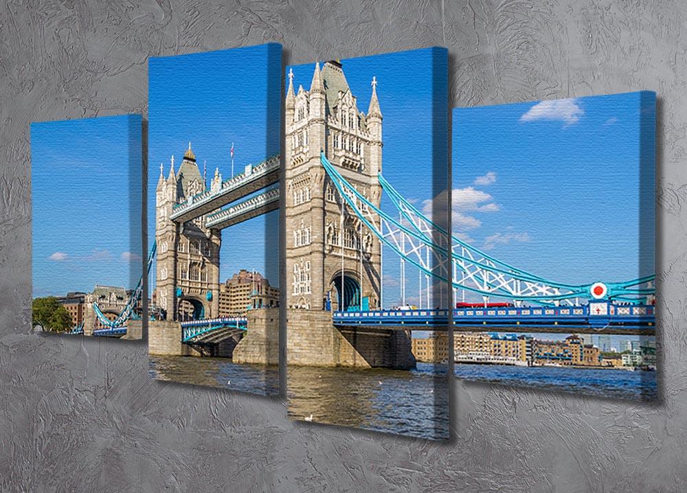 London Tower Bridge 4 Split Panel Canvas  - Canvas Art Rocks - 2