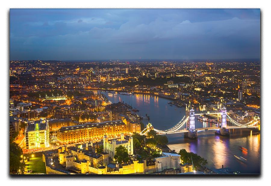 London at sunset City background Canvas Print or Poster  - Canvas Art Rocks - 1