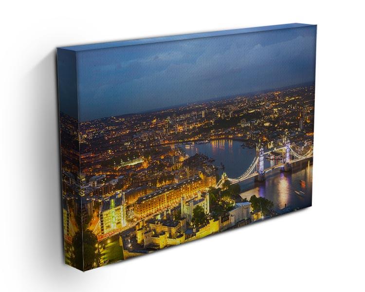 London at sunset City background Canvas Print or Poster - Canvas Art Rocks - 3