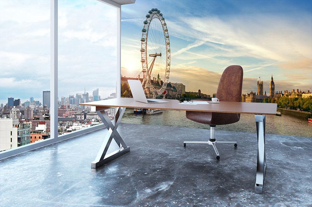 London morning sunrise Wall Mural Wallpaper - Canvas Art Rocks - 3