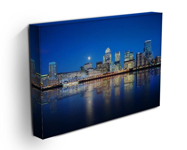 London skyscrapers reflected Canvas Print or Poster - Canvas Art Rocks - 3
