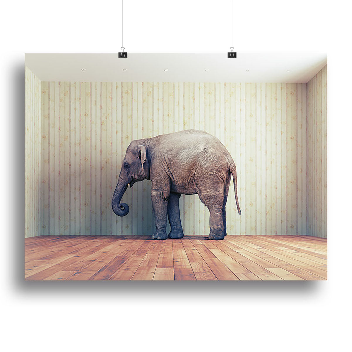 Lone elephant in the room Canvas Print or Poster - Canvas Art Rocks - 2