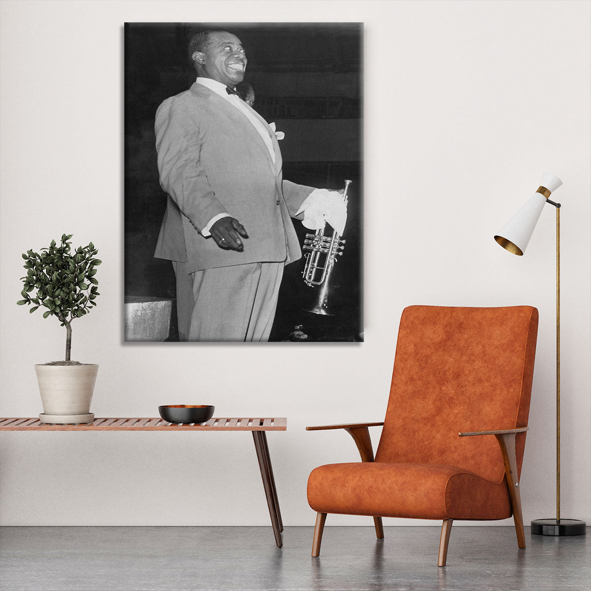 Louis Armstrong in concert Canvas Print or Poster - Canvas Art Rocks - 6