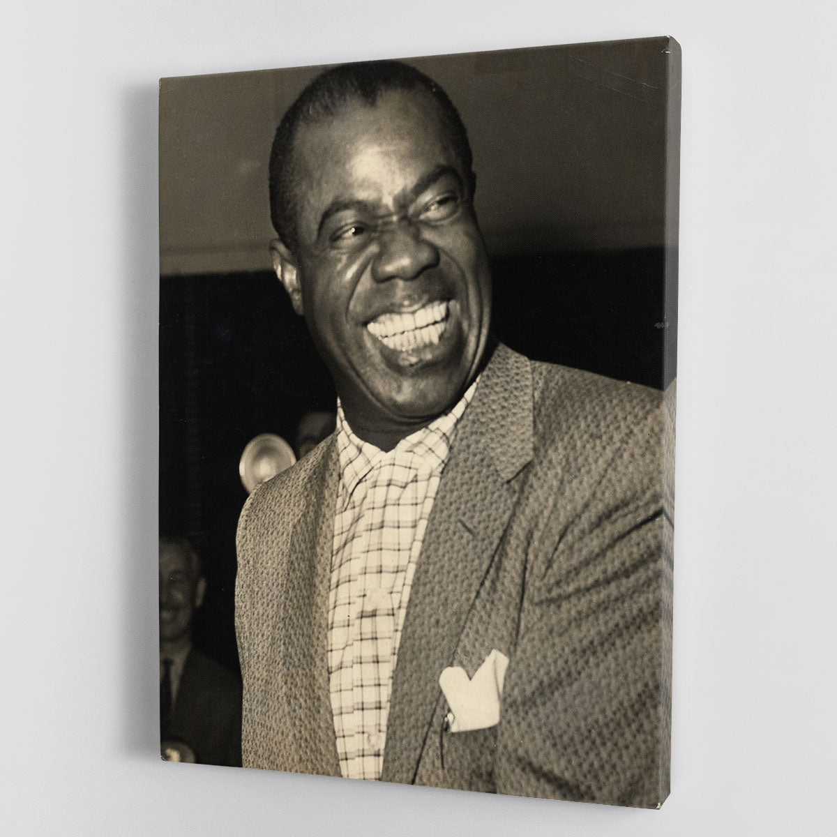 Louis Armstrong laughs Canvas Print or Poster - Canvas Art Rocks - 1