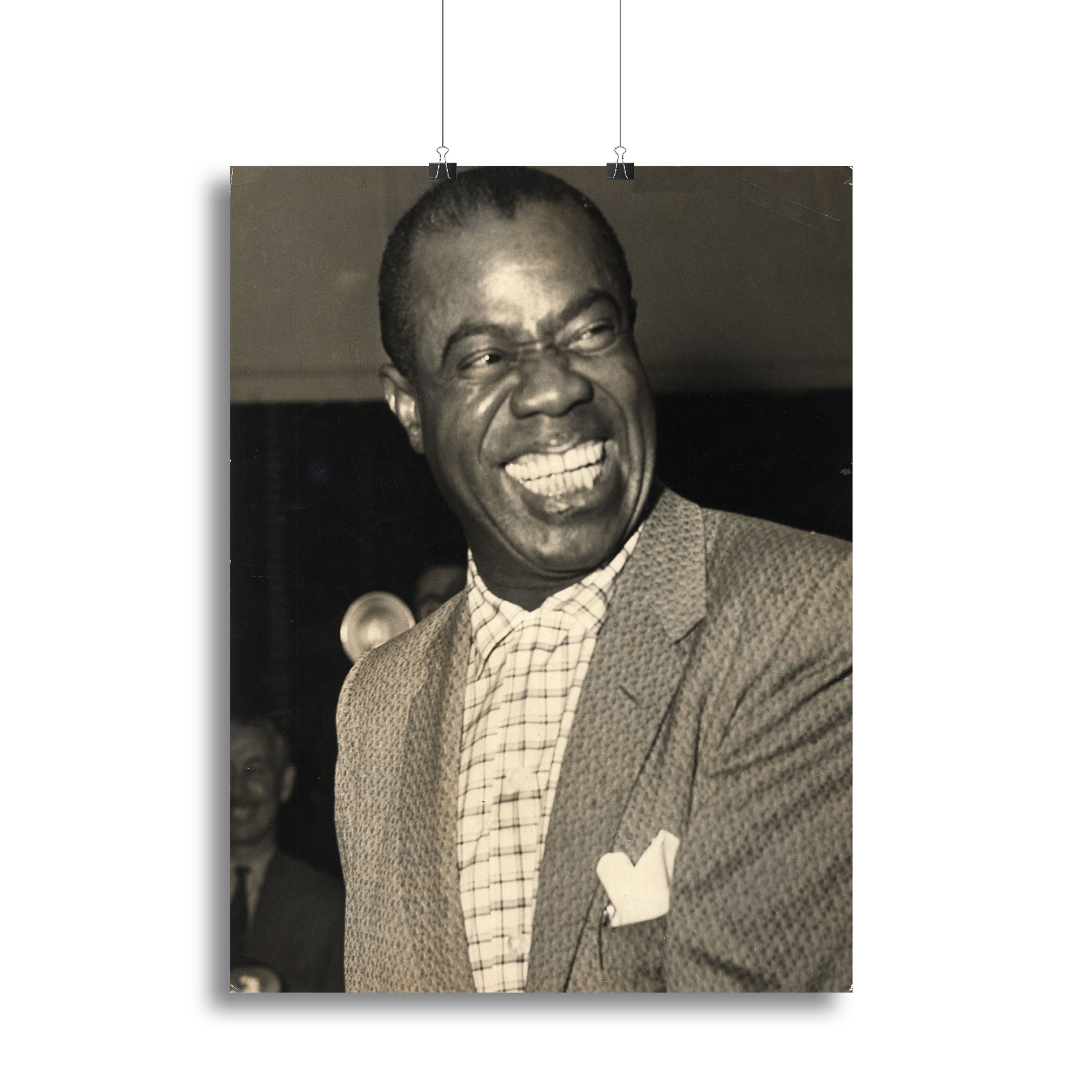 Louis Armstrong laughs Canvas Print or Poster - Canvas Art Rocks - 2