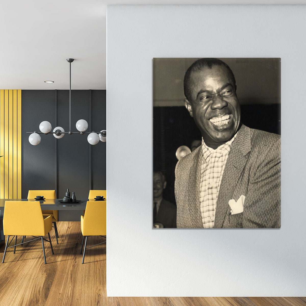 Louis Armstrong laughs Canvas Print or Poster - Canvas Art Rocks - 4
