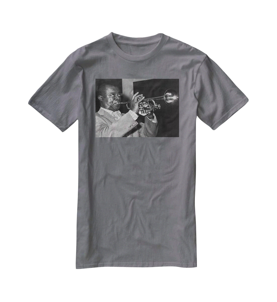 Louis Armstrong plays T-Shirt - Canvas Art Rocks - 3