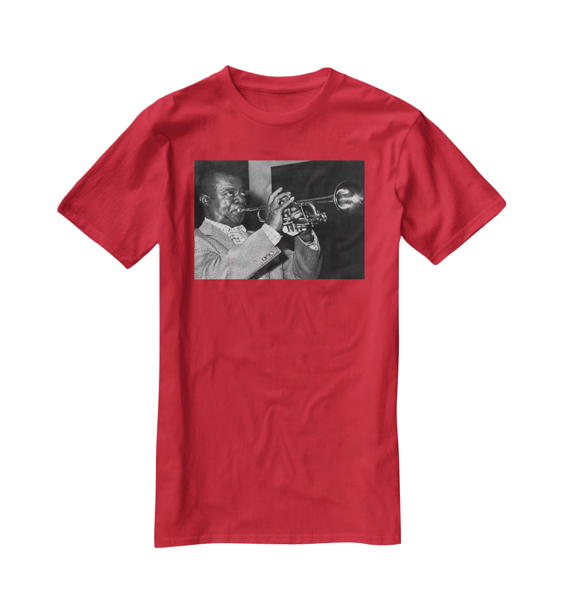 Louis Armstrong plays T-Shirt - Canvas Art Rocks - 4