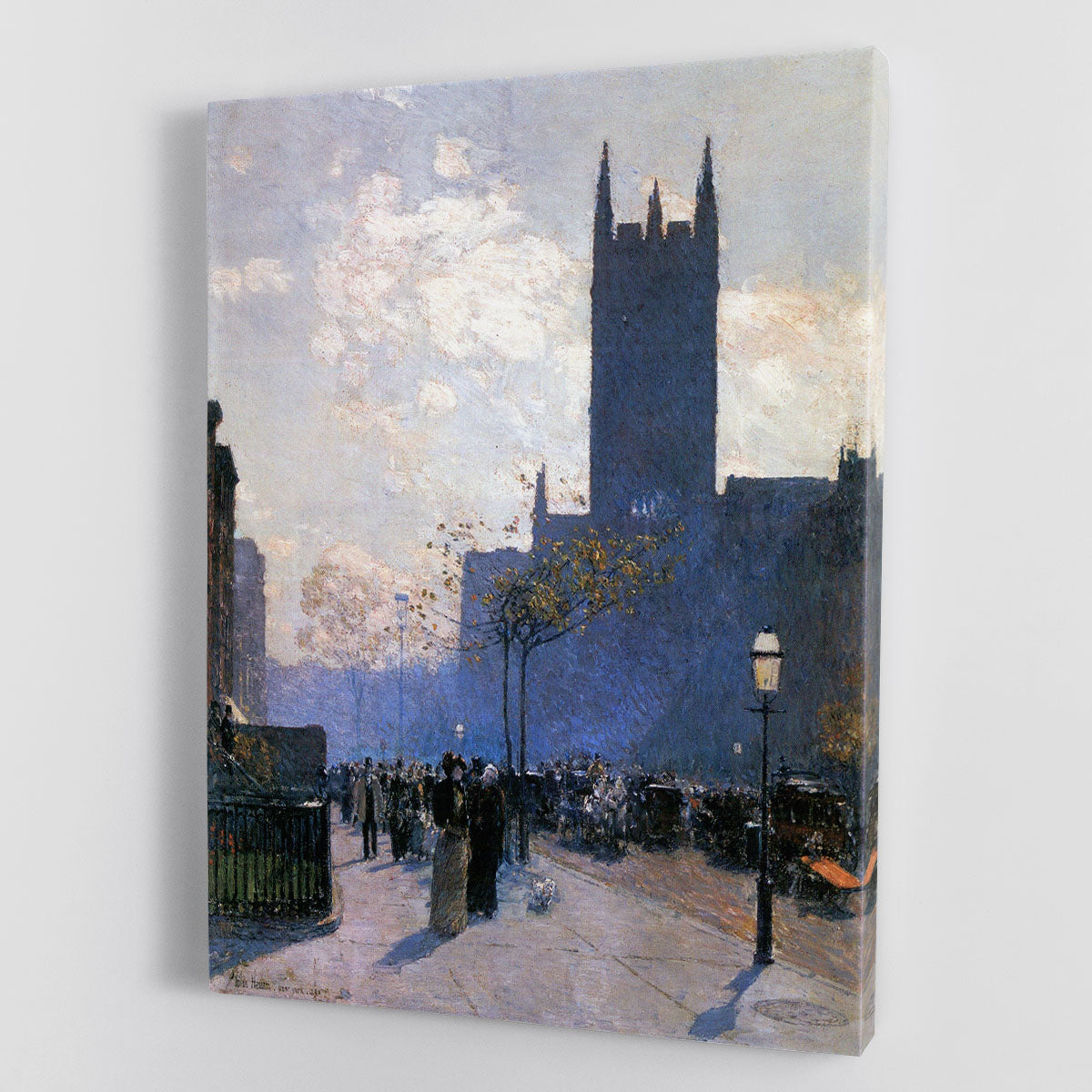 Lower Fifth Avenue by Hassam Canvas Print or Poster - Canvas Art Rocks - 1