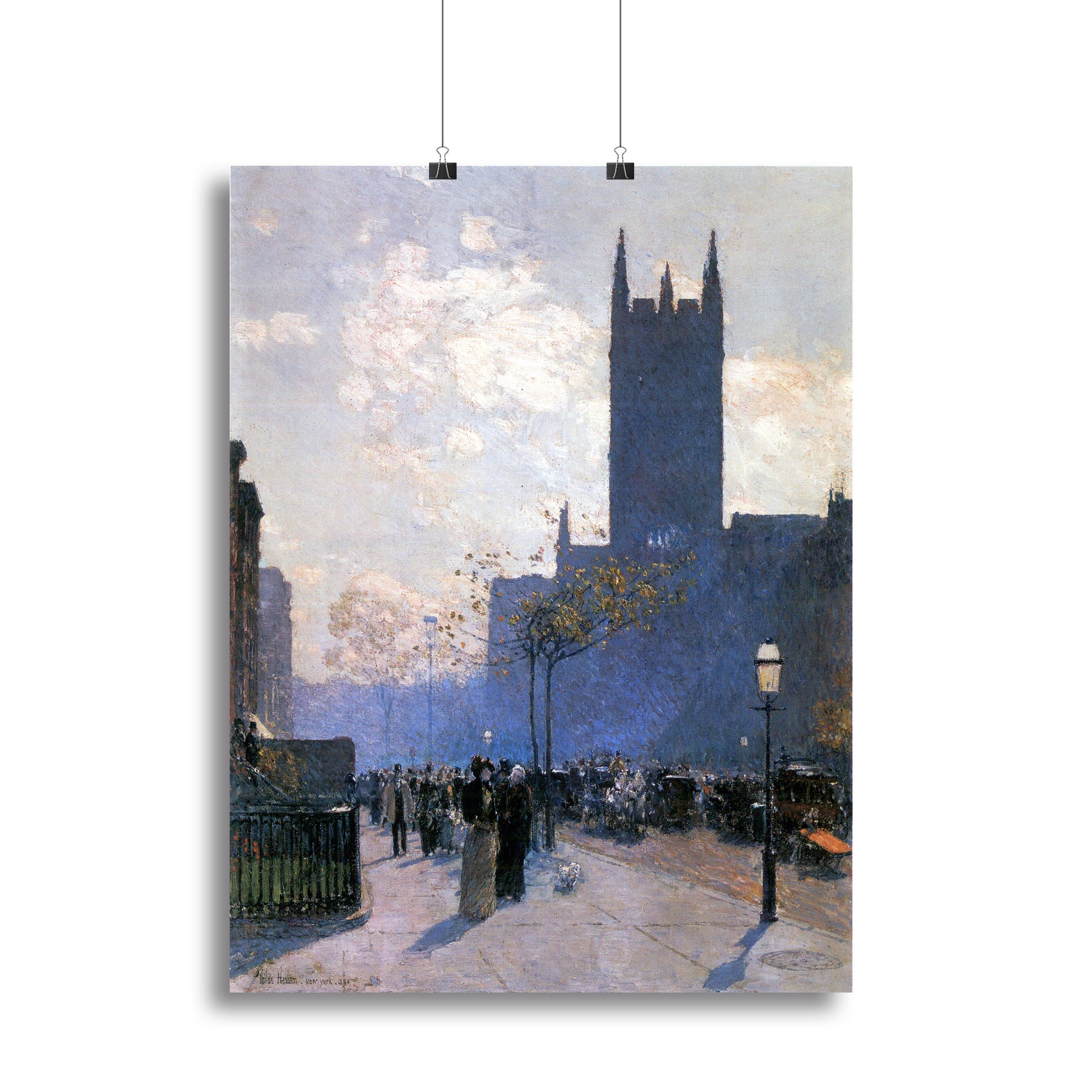 Lower Fifth Avenue by Hassam Canvas Print or Poster - Canvas Art Rocks - 2