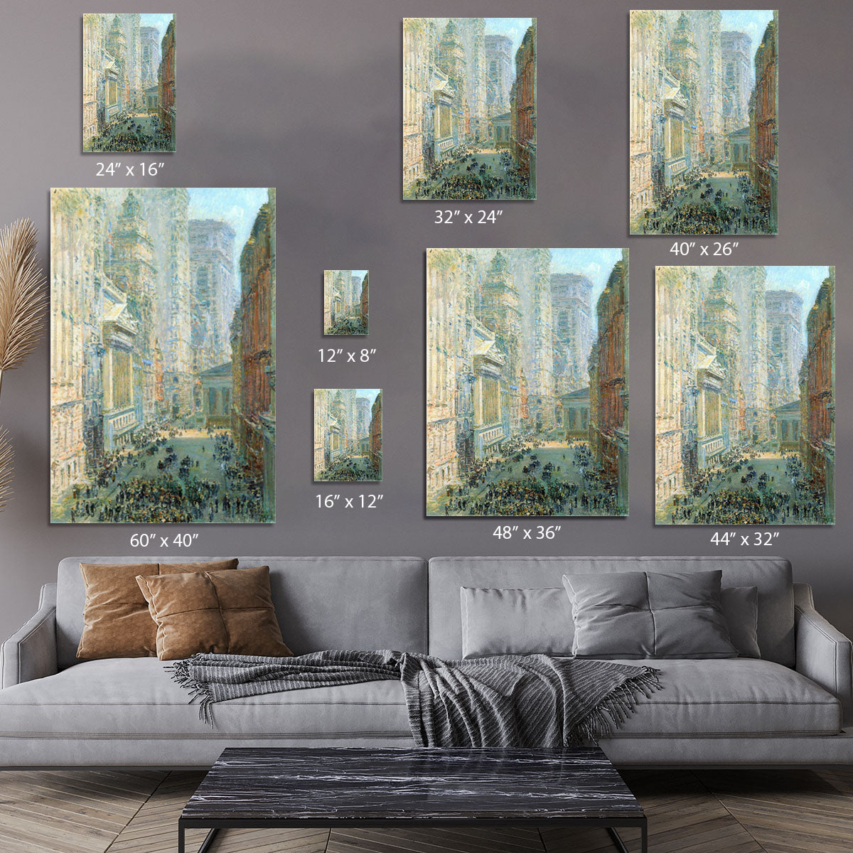 Lower Manhattan by Hassam Canvas Print or Poster - Canvas Art Rocks - 7