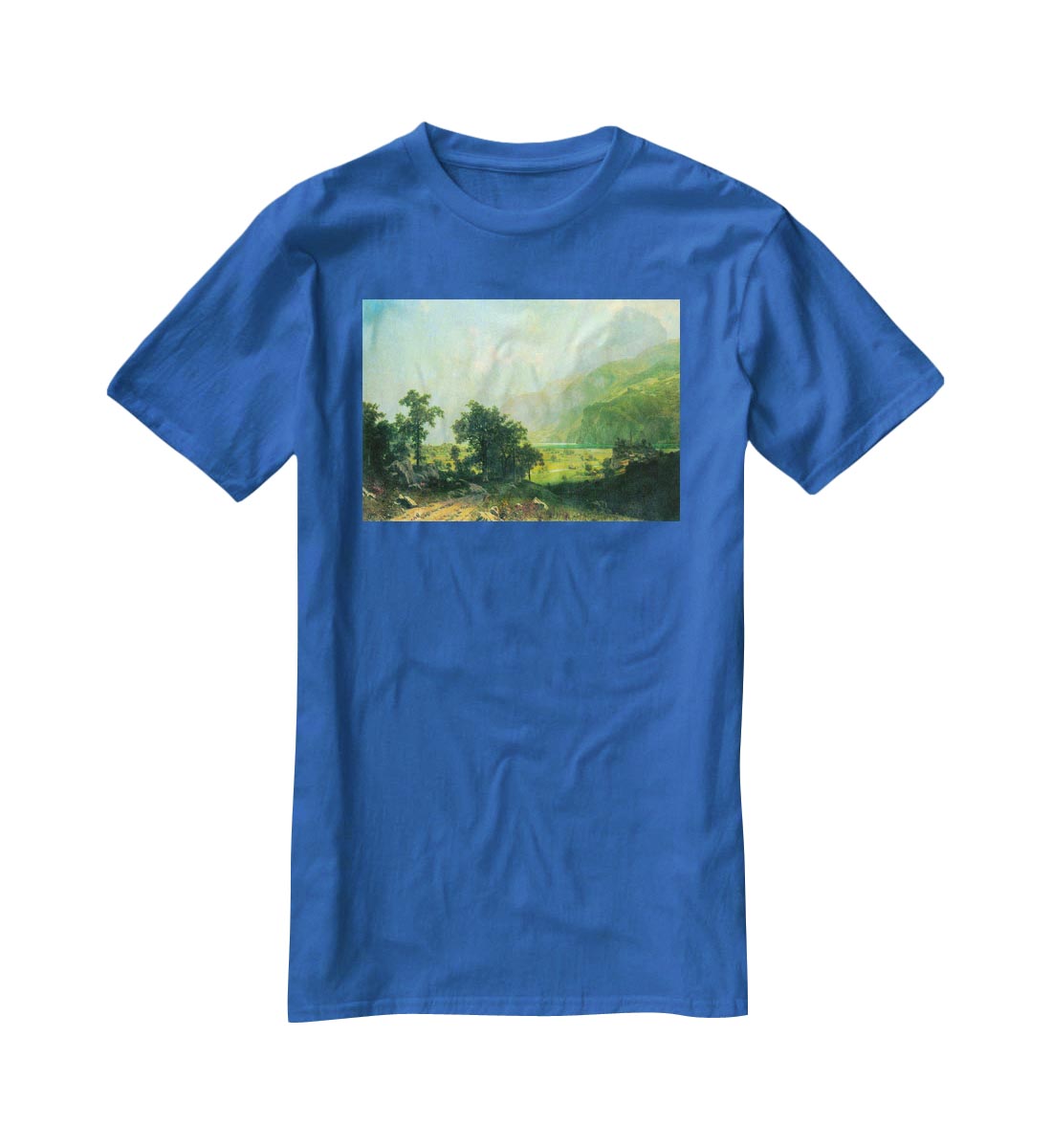 Lucerne Switzerland by Bierstadt T-Shirt - Canvas Art Rocks - 2