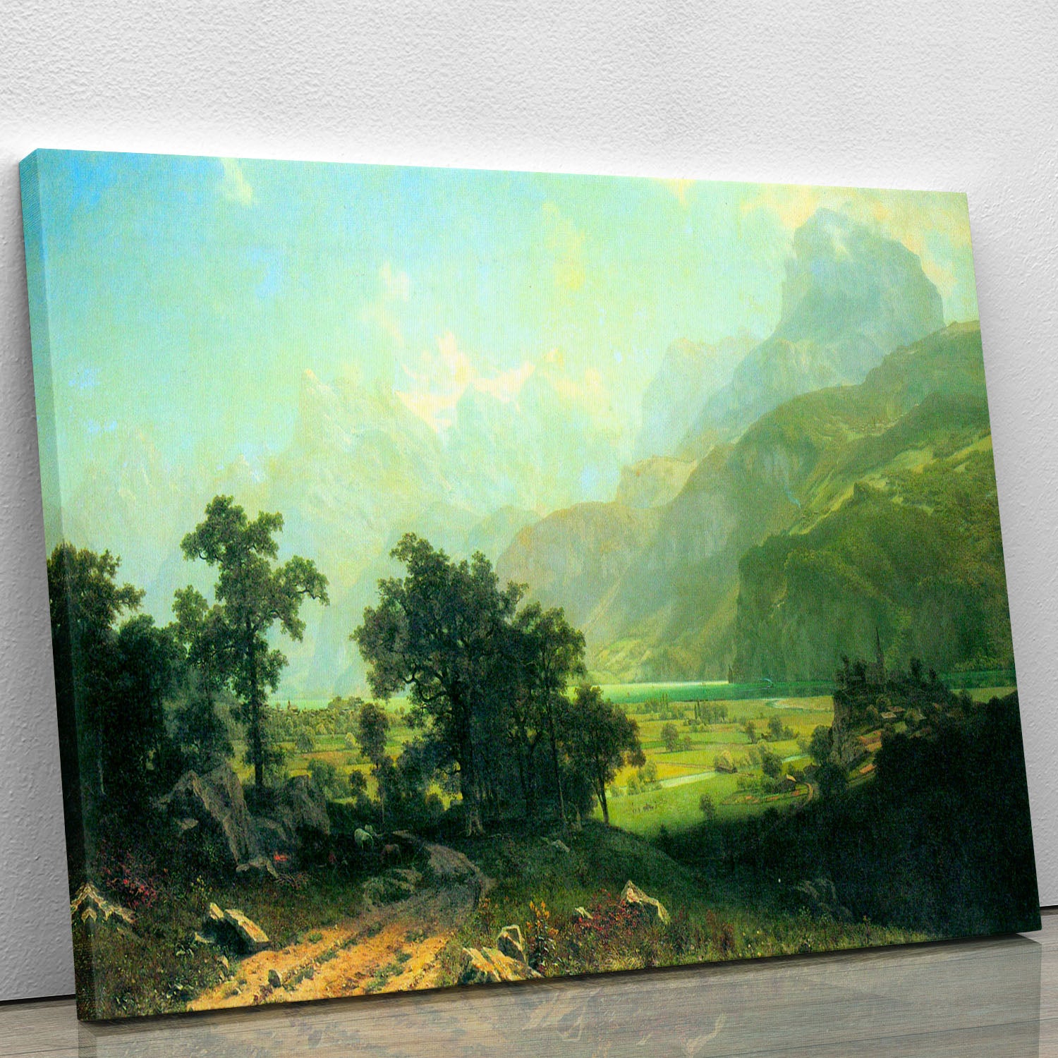 Lucerne Switzerland by Bierstadt Canvas Print or Poster - Canvas Art Rocks - 1