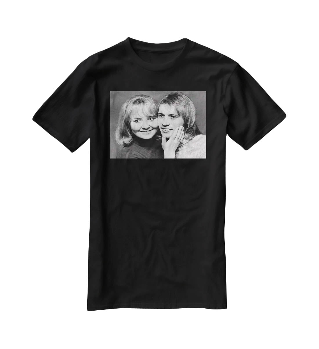 Lulu with Maurice Gibb of the Bee Gees T-Shirt - Canvas Art Rocks - 1