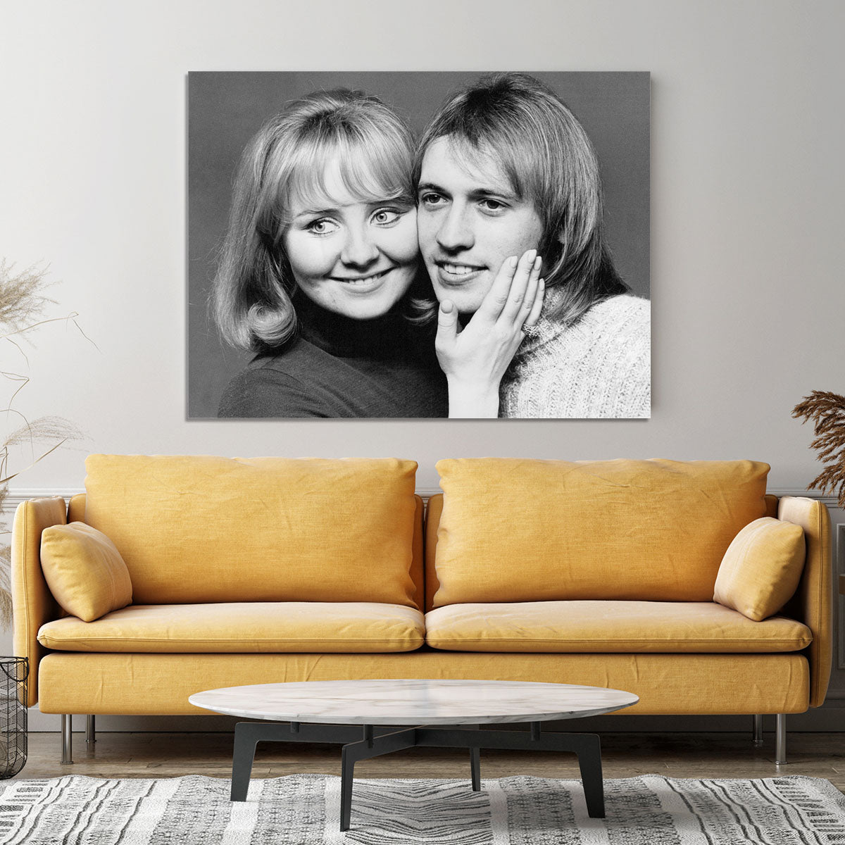 Lulu with Maurice Gibb of the Bee Gees Canvas Print or Poster - Canvas Art Rocks - 4