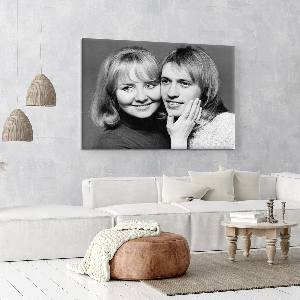 Lulu with Maurice Gibb of the Bee Gees Canvas Print or Poster - Canvas Art Rocks - 6