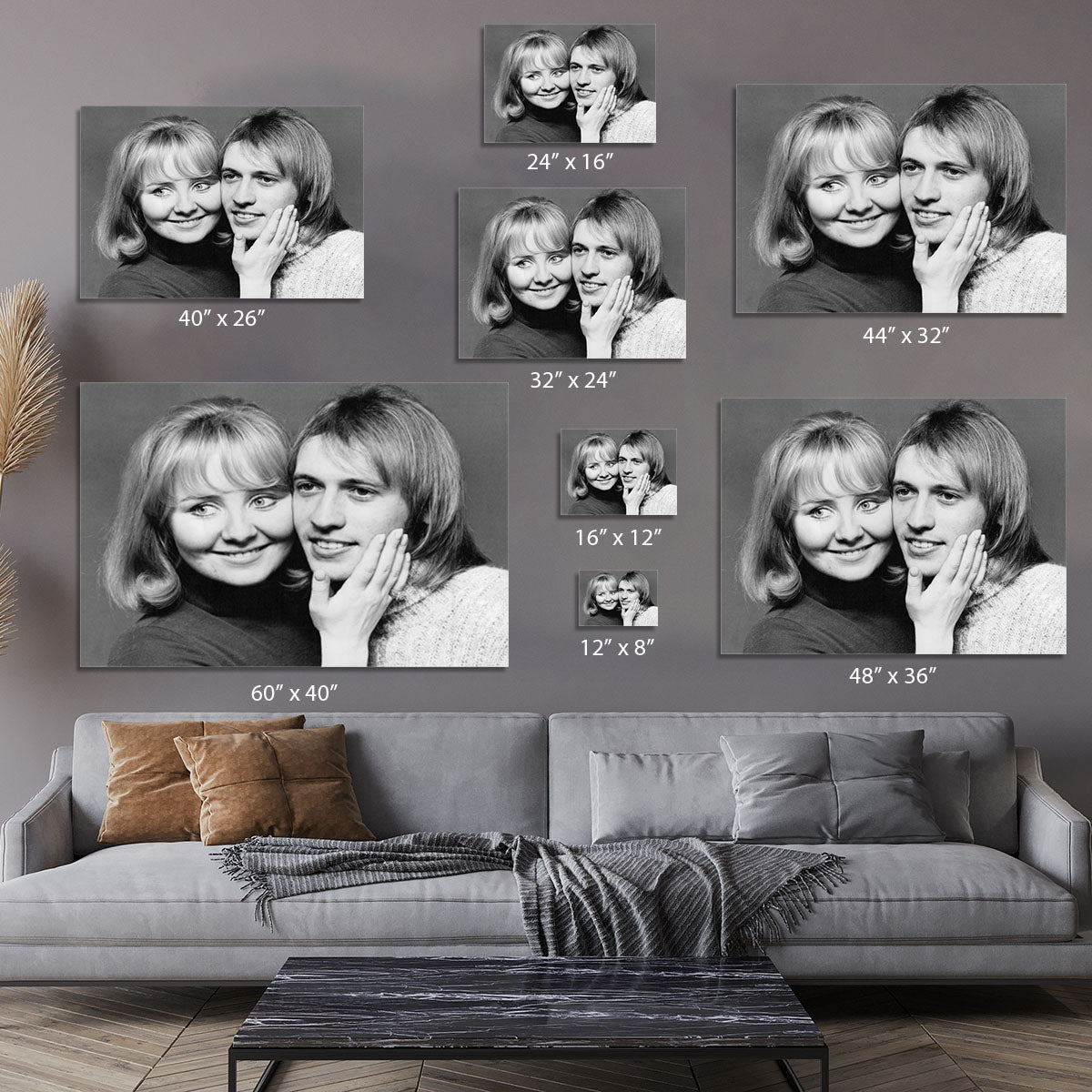 Lulu with Maurice Gibb of the Bee Gees Canvas Print or Poster - Canvas Art Rocks - 7