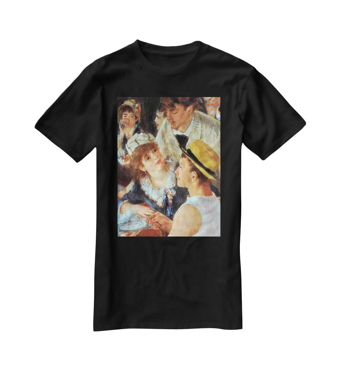 Lunch on the boat party detail by Renoir T-Shirt - Canvas Art Rocks - 1